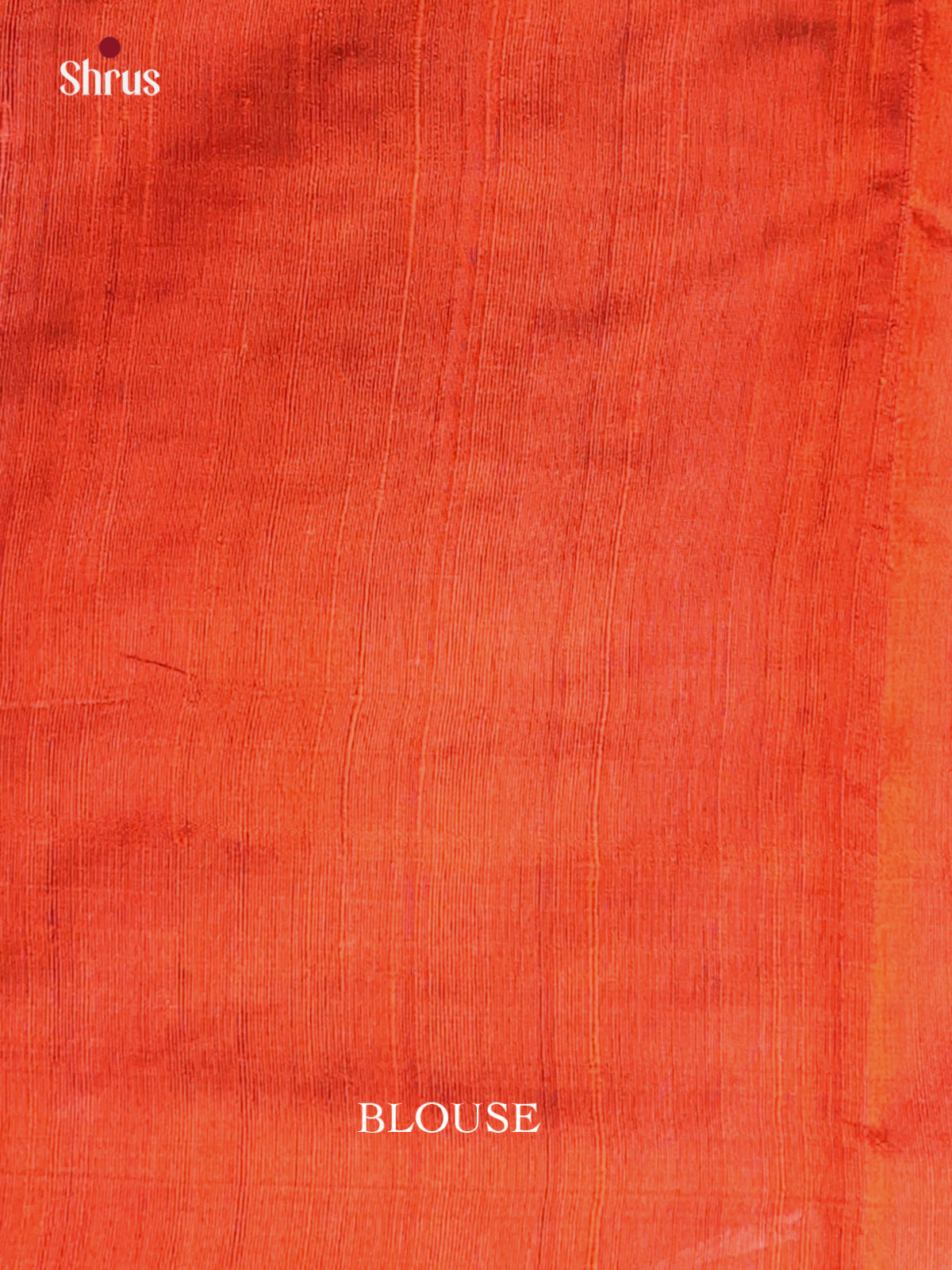 Orange(Single Tone)- Raw Silk Saree - Shop on Shrus.com