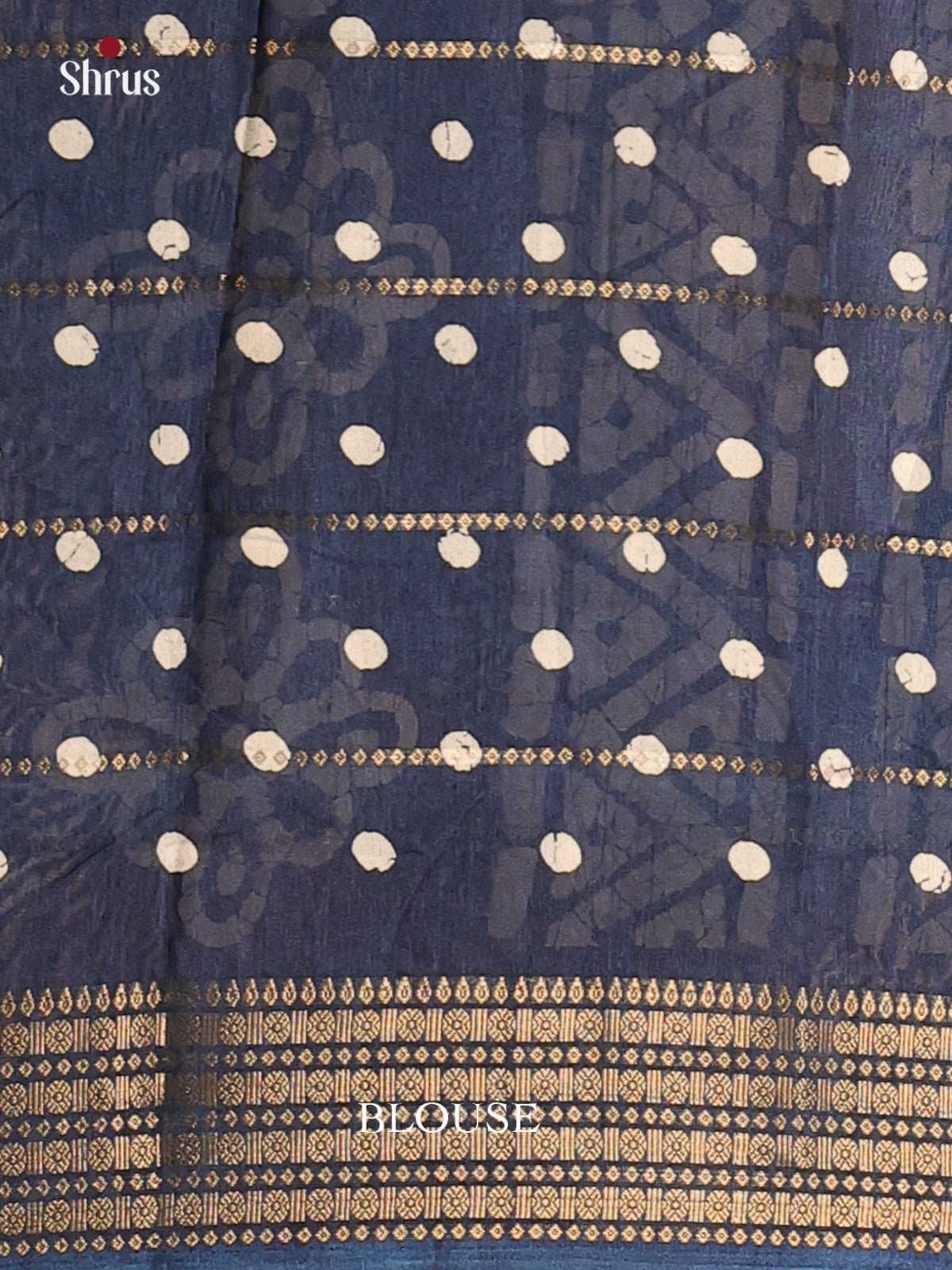 Blue - Semi Crepe Saree - Shop on Shrus.com