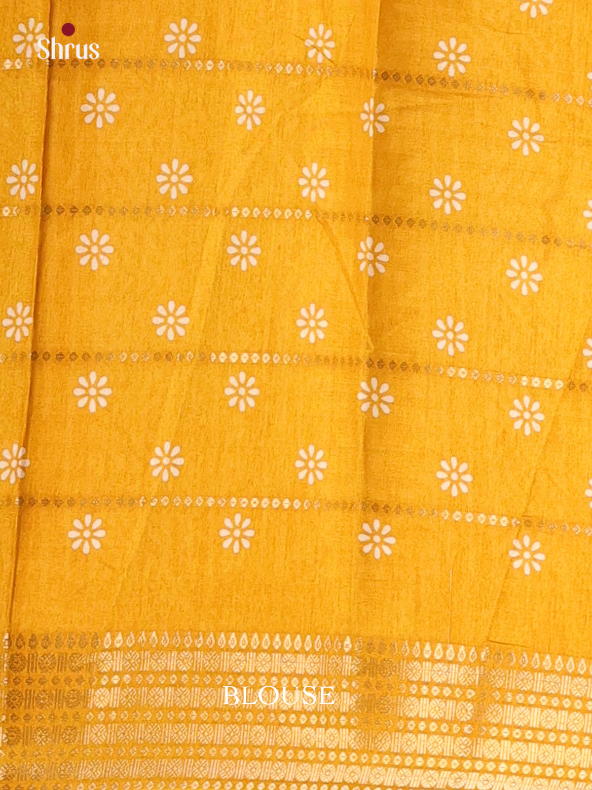 Mustard - Semi Crepe Saree - Shop on Shrus.com
