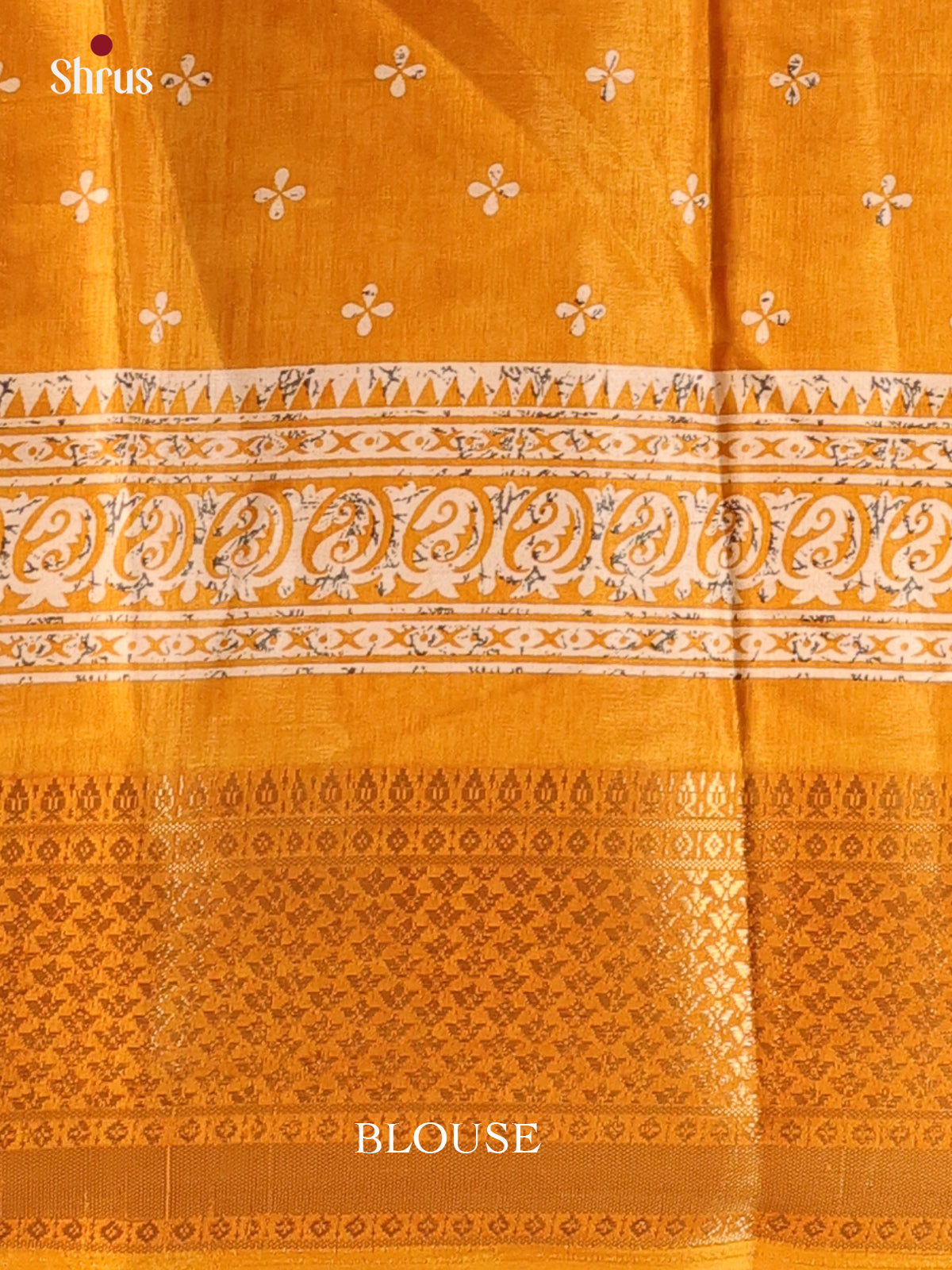 Mustard - Semi Crepe Saree - Shop on Shrus.com