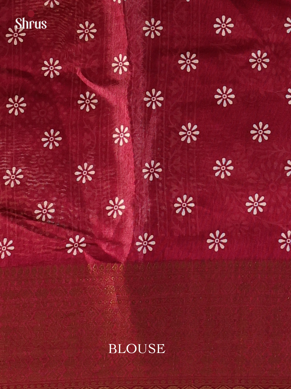 Wine - Semi Crepe Saree - Shop on Shrus.com