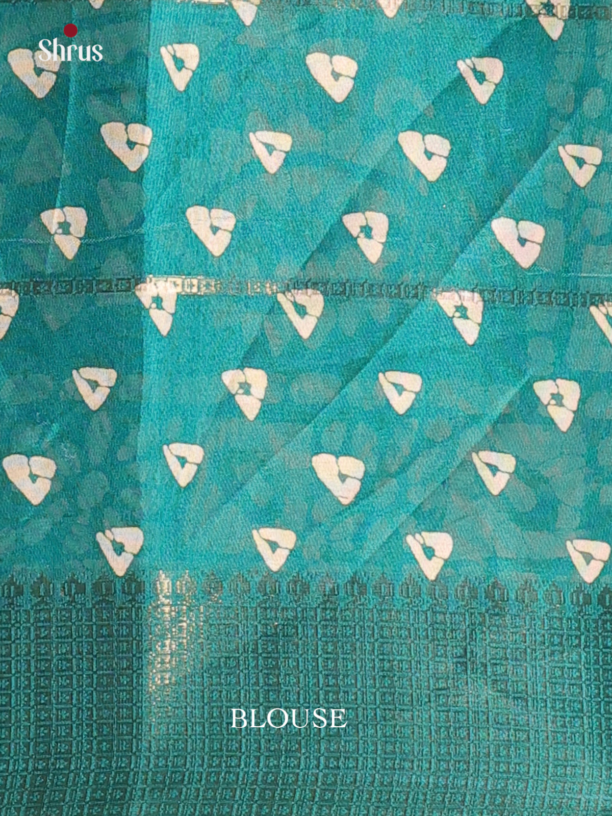 Green - Semi Crepe Saree - Shop on Shrus.com