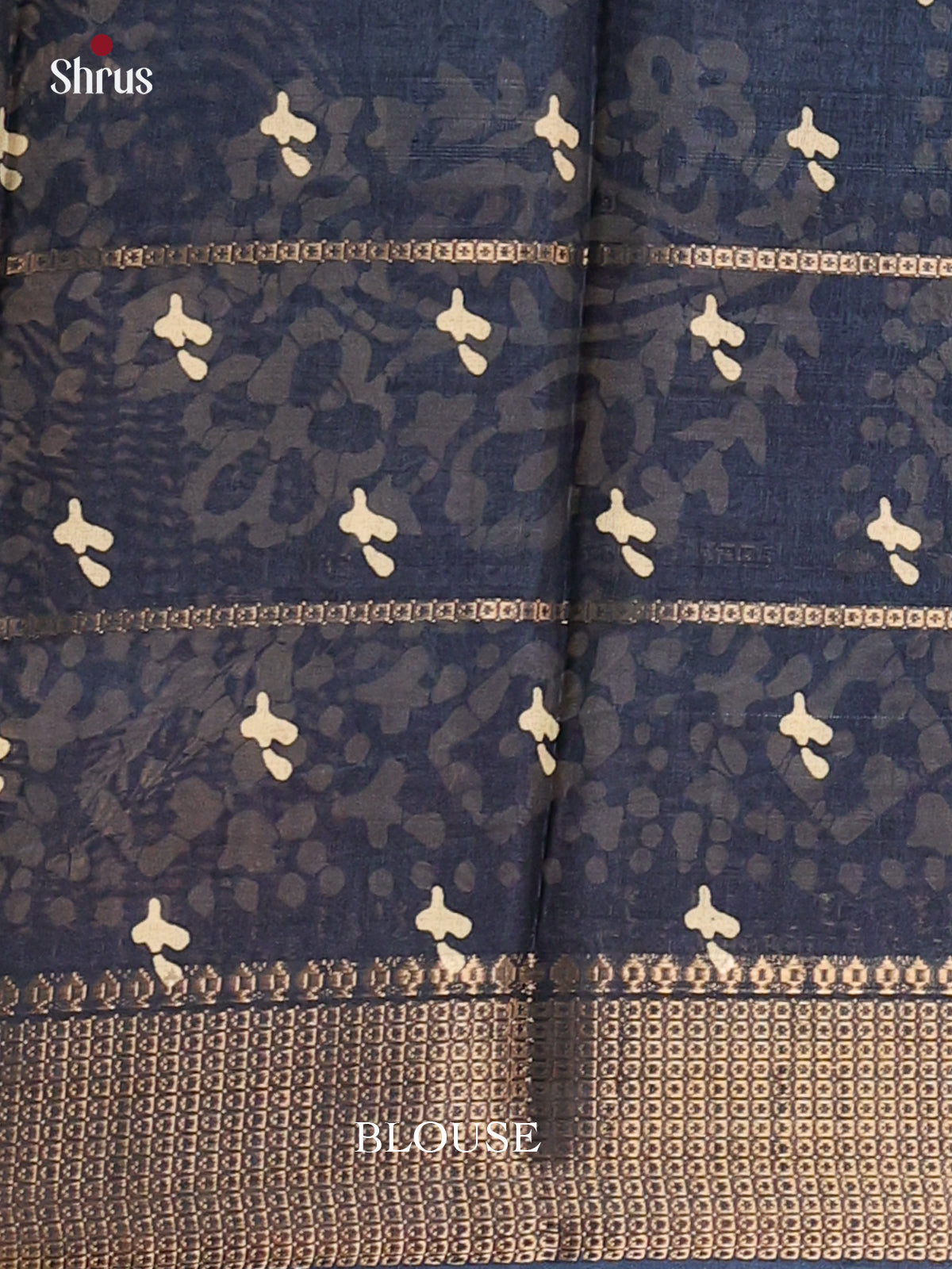 Blue- Semi Crepe Saree - Shop on Shrus.com