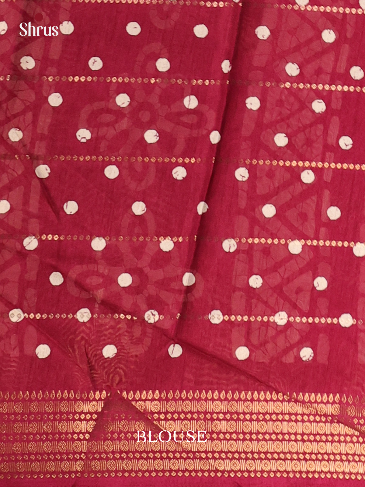 Maroon - Semi Crepe Saree - Shop on Shrus.com