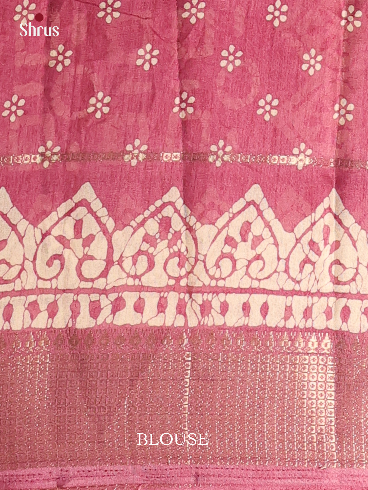 Pink - Semi Crepe Saree - Shop on Shrus.com