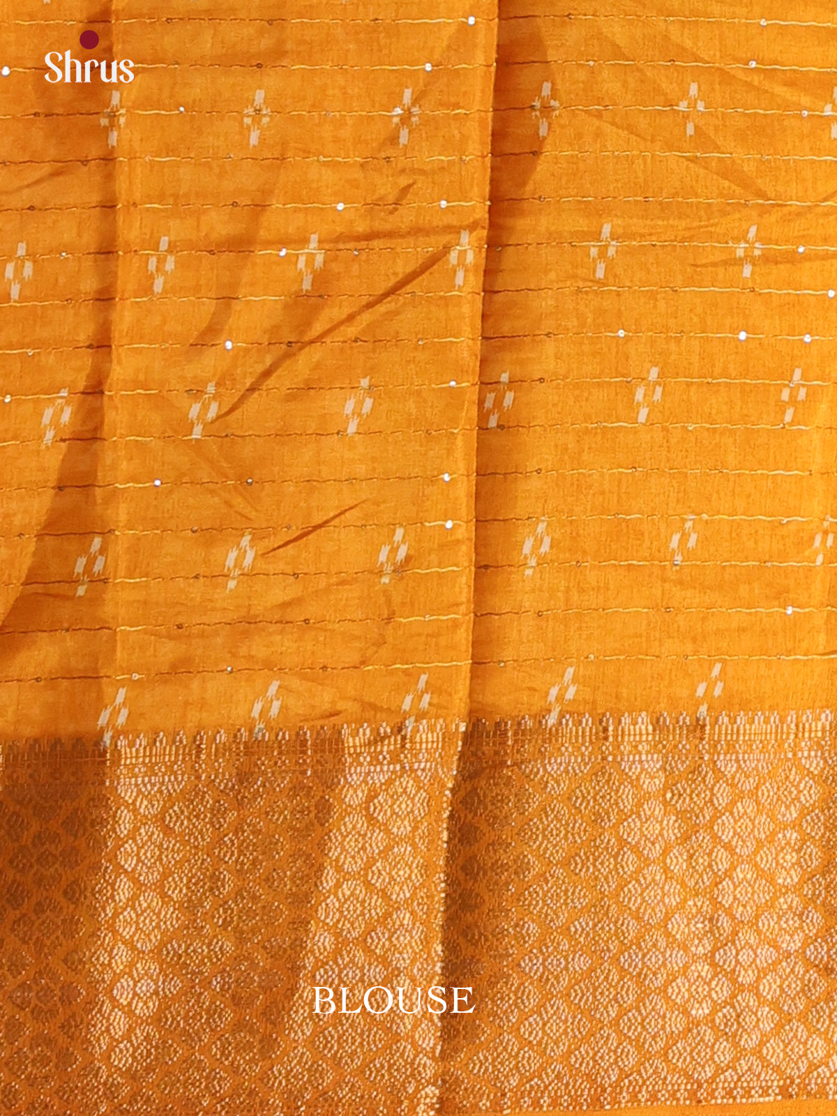 Mustard - Semi Crepe Saree - Shop on Shrus.com