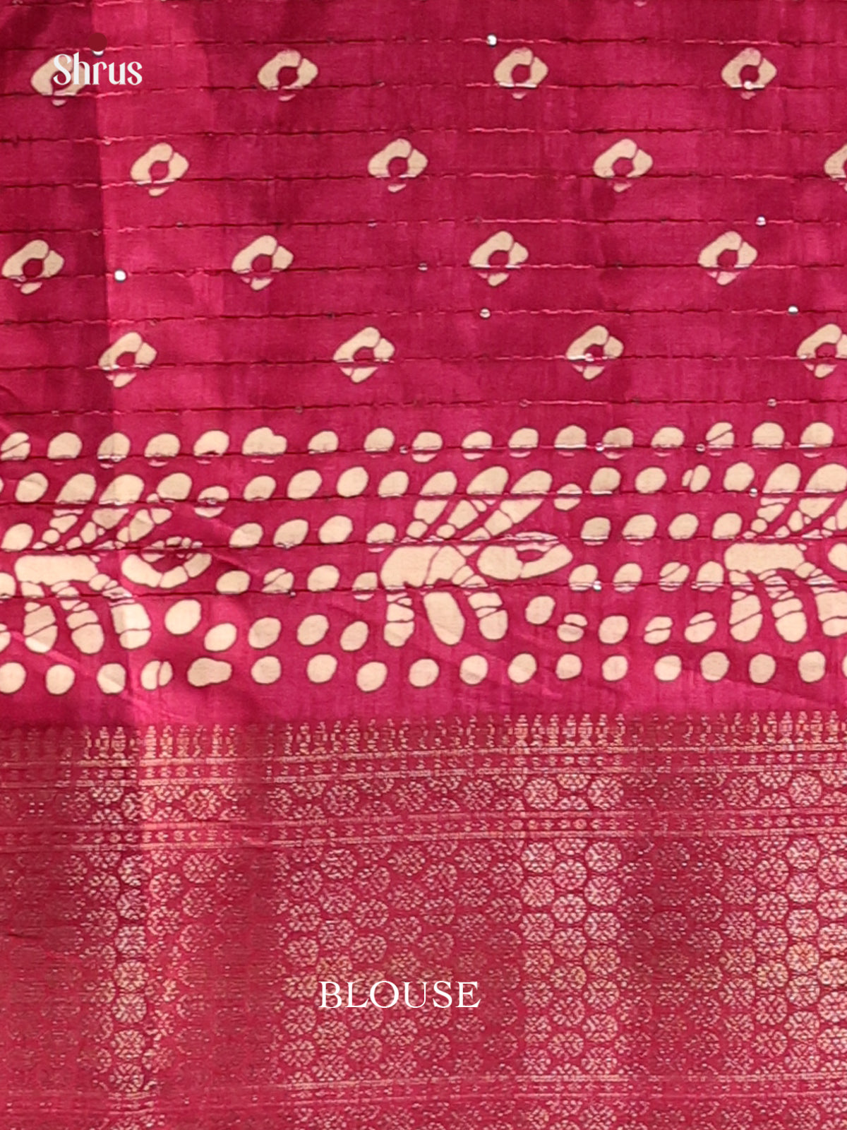 Maroon - Semi Crepe Saree - Shop on Shrus.com