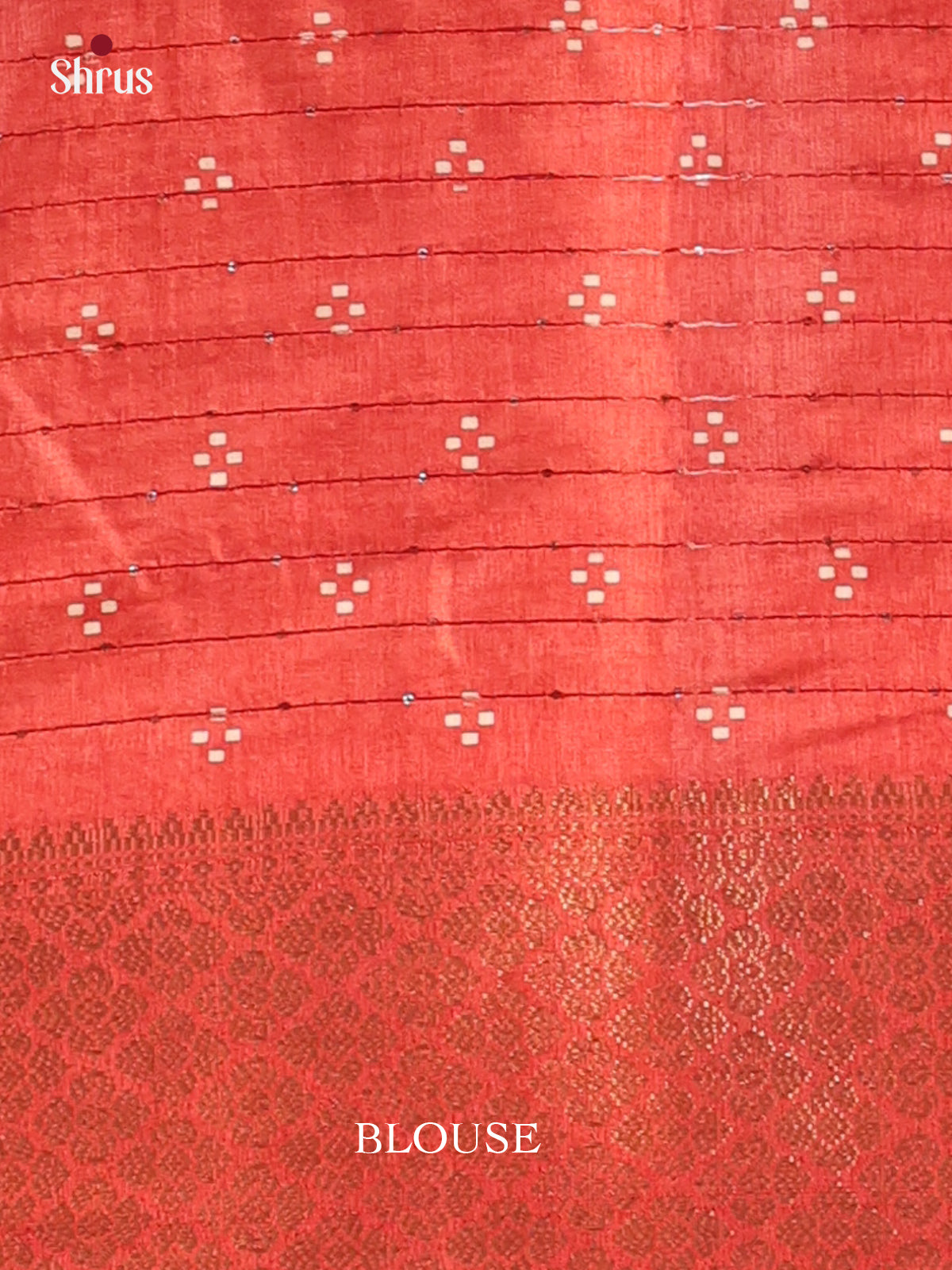 Red- Semi Crepe Saree - Shop on Shrus.com