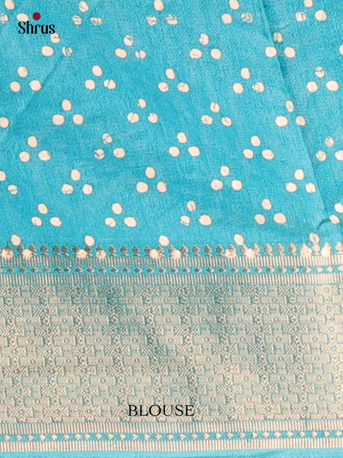 Teal Blue - Semi Crepe Saree - Shop on Shrus.com