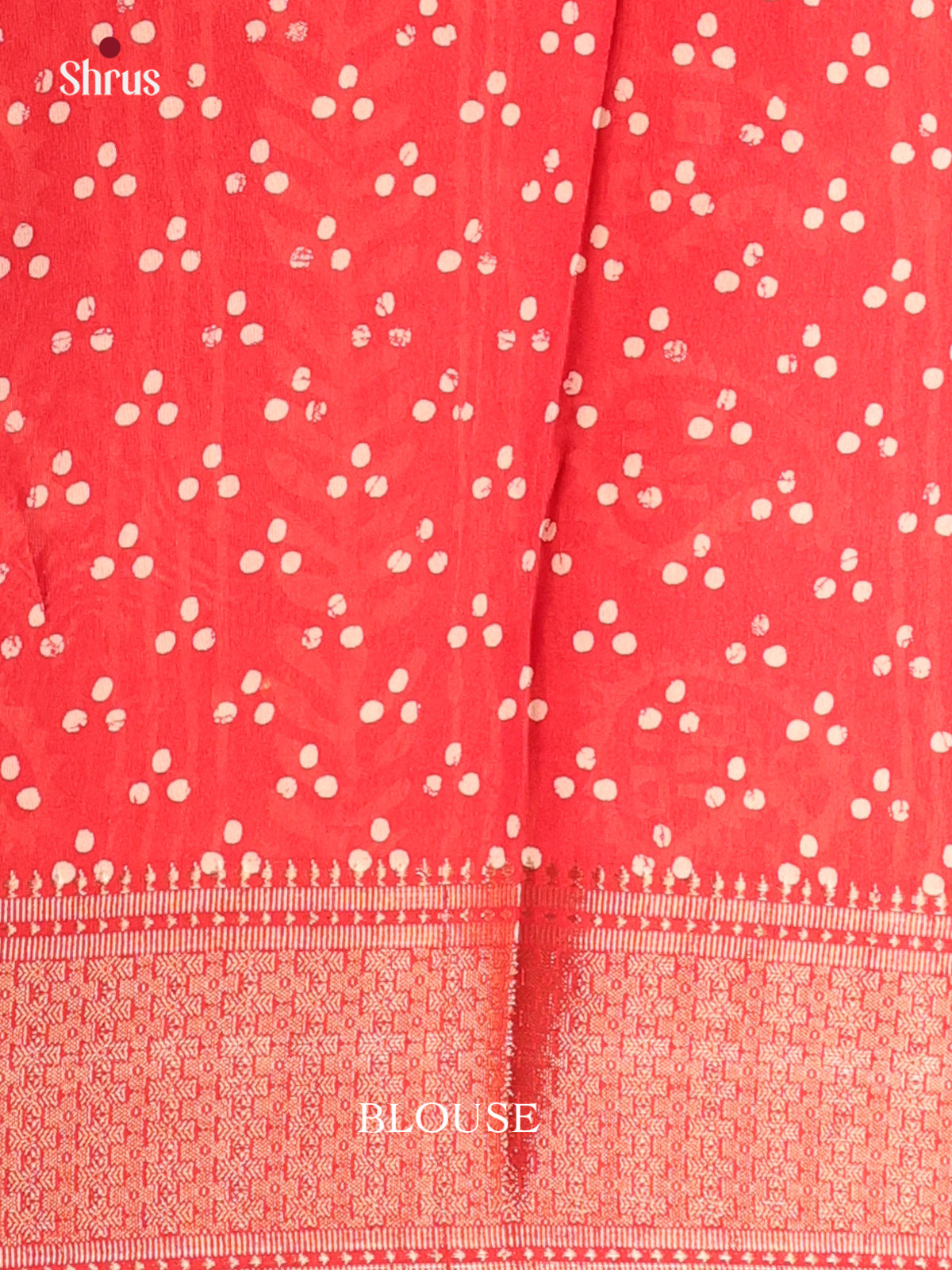 Red - Semi Crepe Saree - Shop on Shrus.com