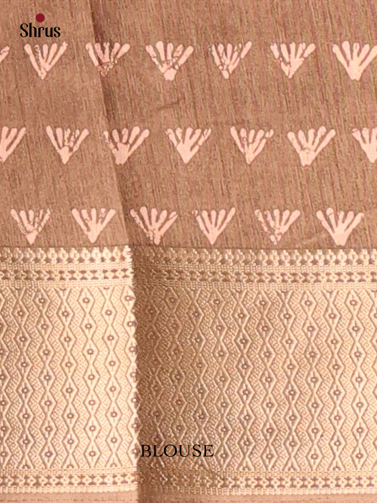 Brown - Semi Crepe Saree - Shop on Shrus.com