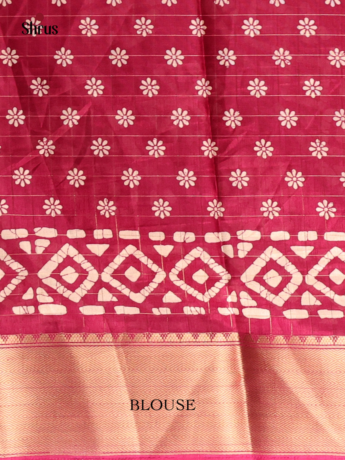 Maroon - Semi Crepe Saree - Shop on Shrus.com
