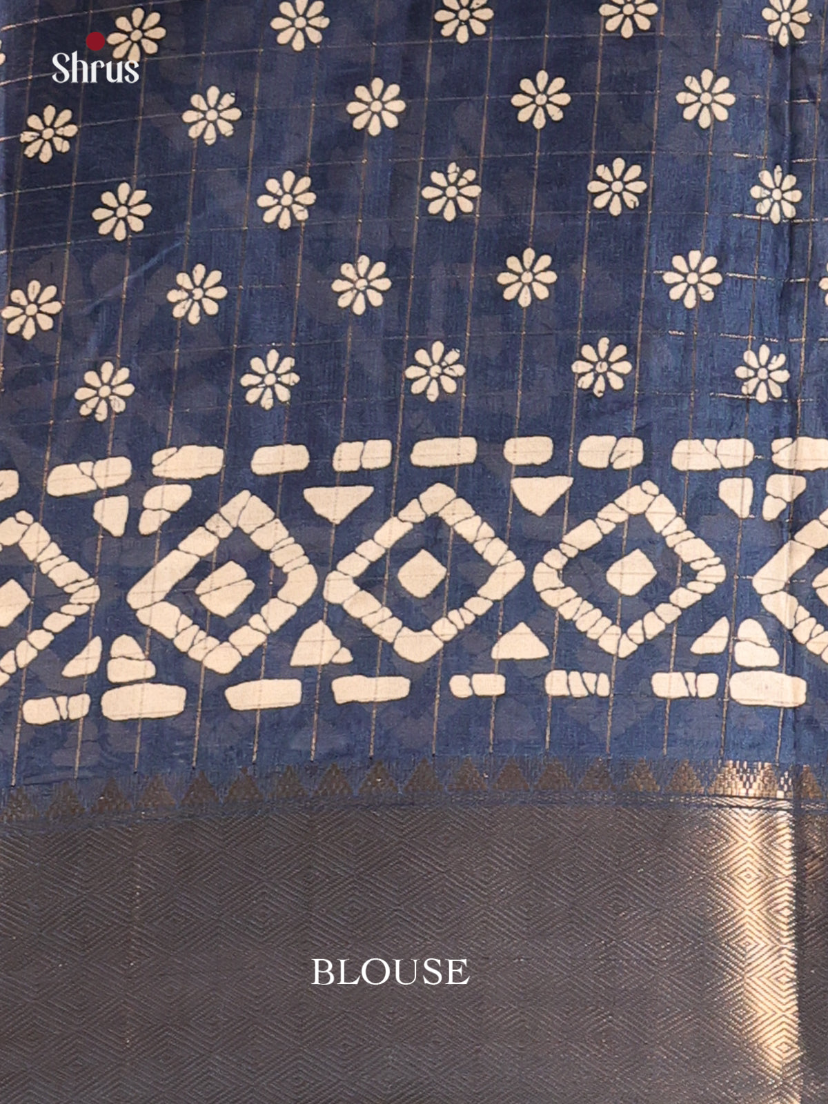 Blue - Semi Crepe Saree - Shop on Shrus.com