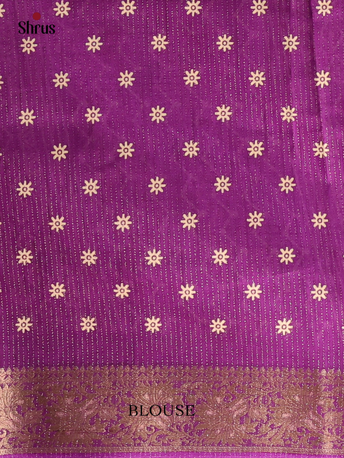 Purple- Semi Crepe Saree - Shop on Shrus.com