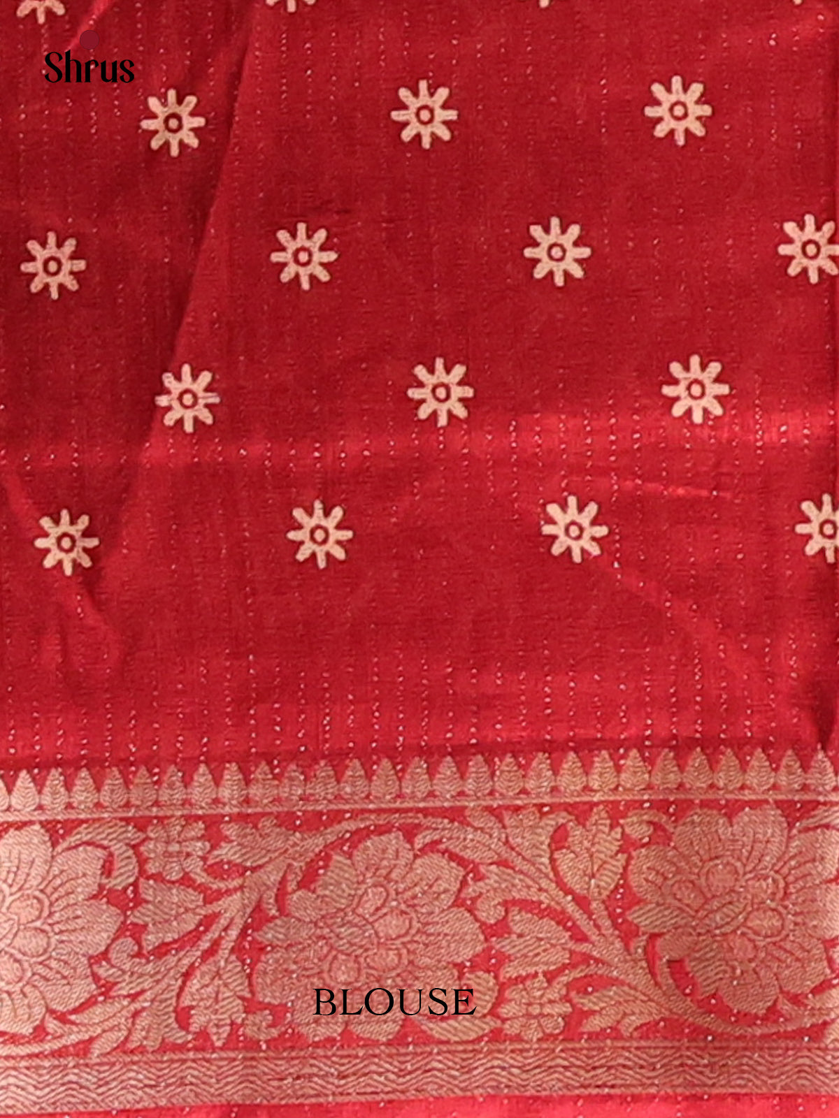 Red- Semi Crepe Saree - Shop on Shrus.com