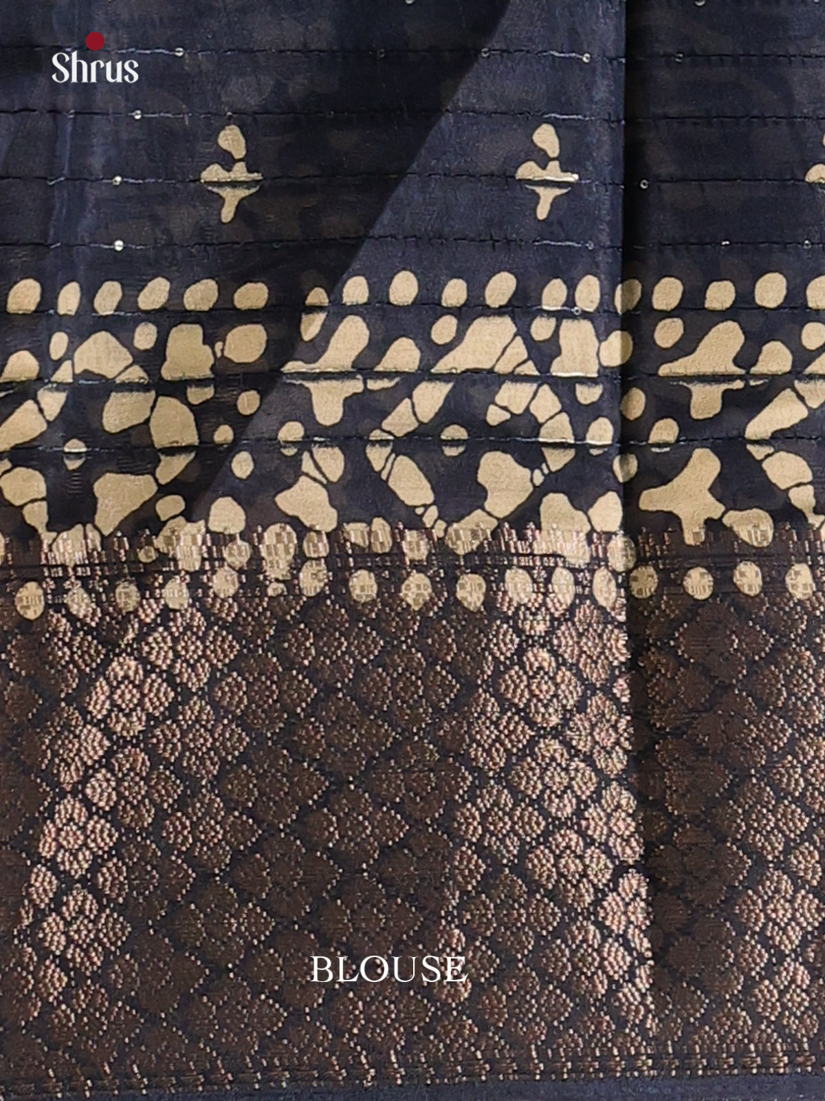 Blue - Semi Crepe Saree - Shop on Shrus.com