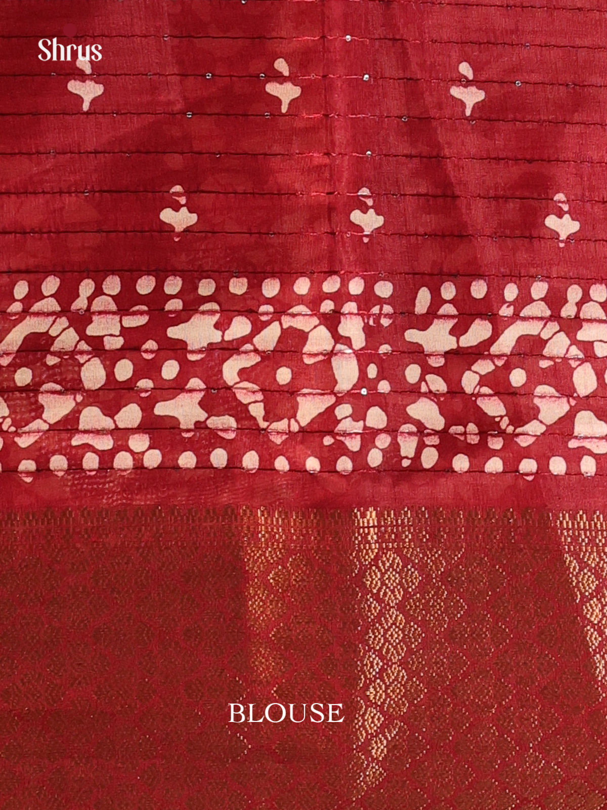 Maroon - Semi Crepe Saree - Shop on Shrus.com