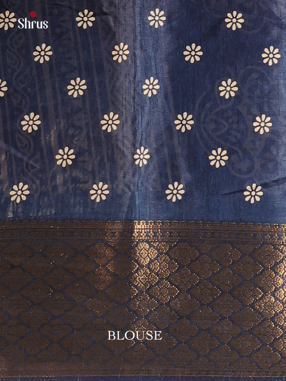 Blue - Semi Crepe Saree - Shop on Shrus.com