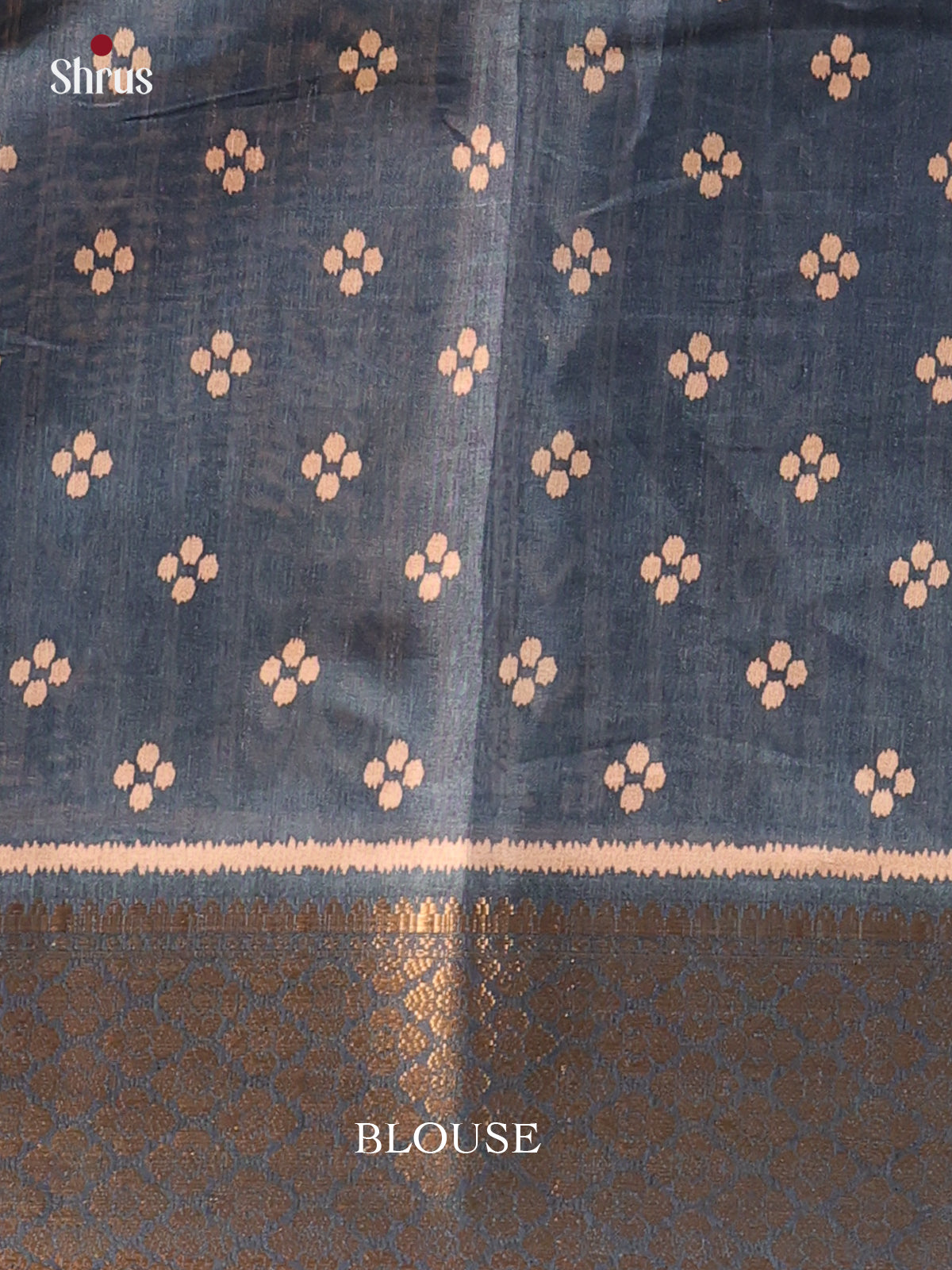 Blue - Semi Crepe Saree - Shop on Shrus.com