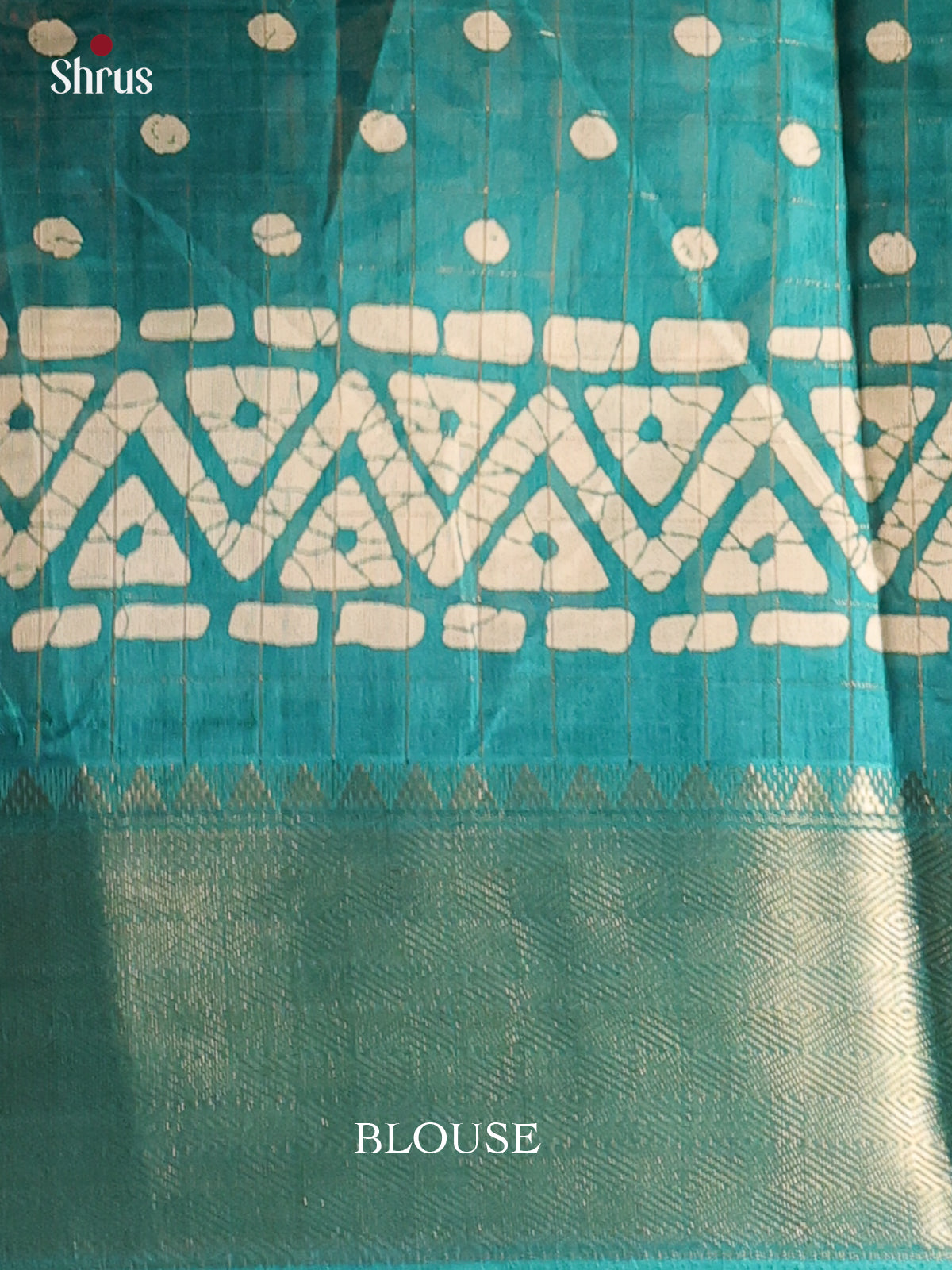 Green - Semi Crepe Saree - Shop on Shrus.com