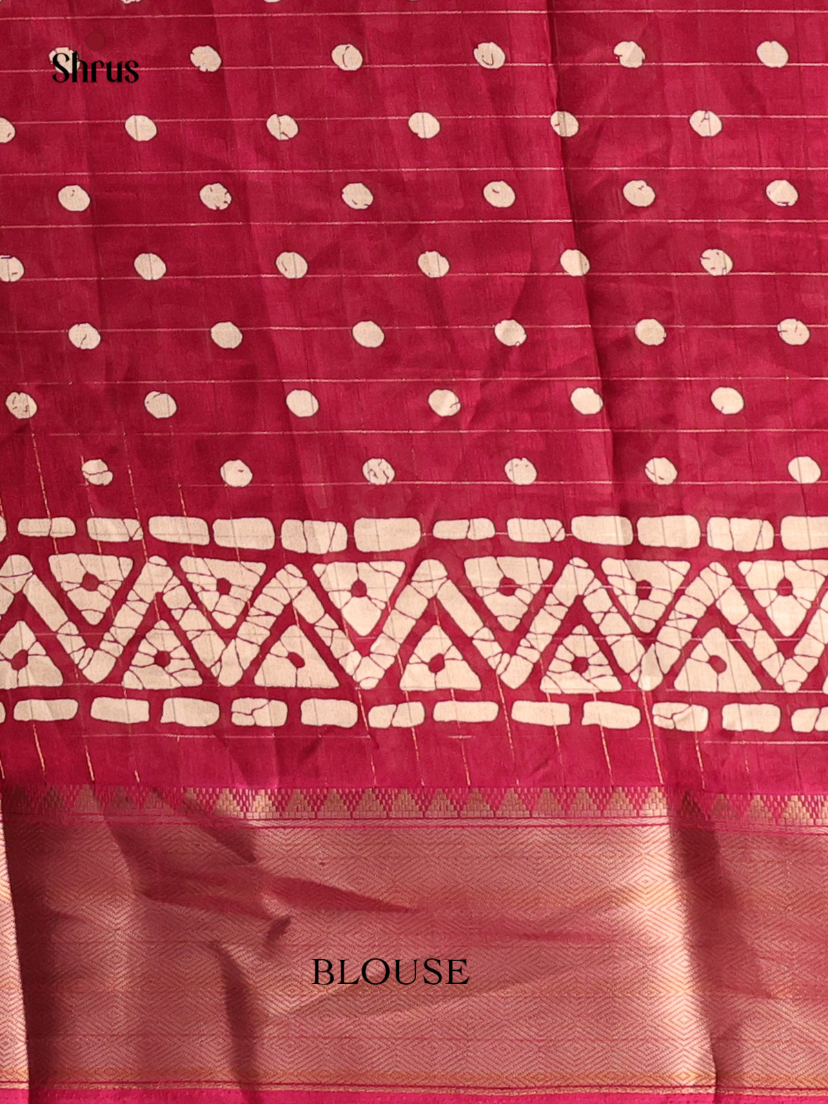 Maroon - Semi Crepe Saree - Shop on Shrus.com