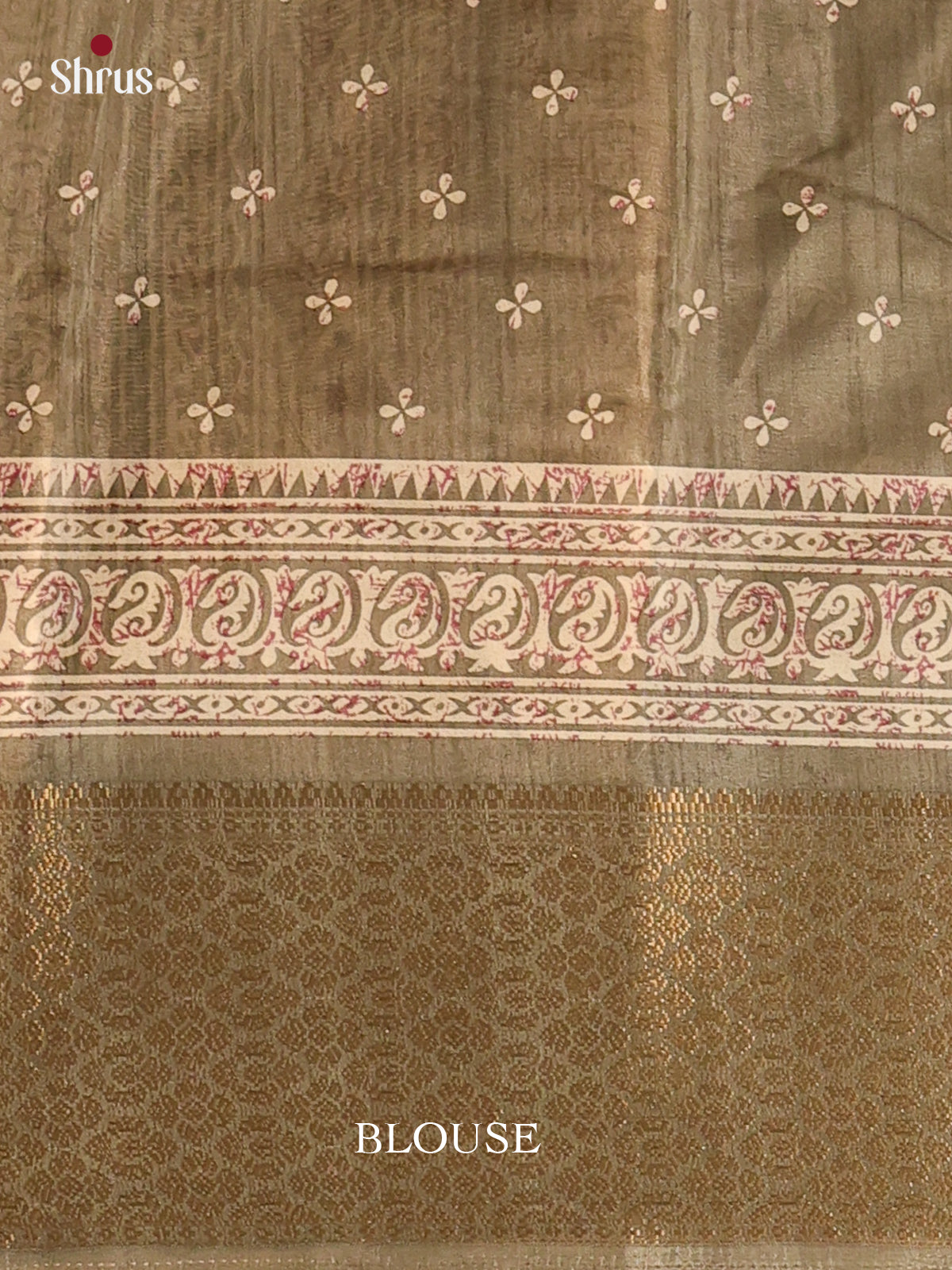 Chutney Green - Semi Crepe Saree - Shop on Shrus.com