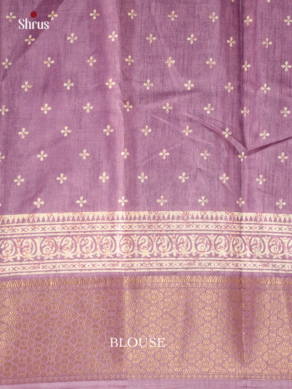 Lavender - Semi Crepe Saree - Shop on Shrus.com
