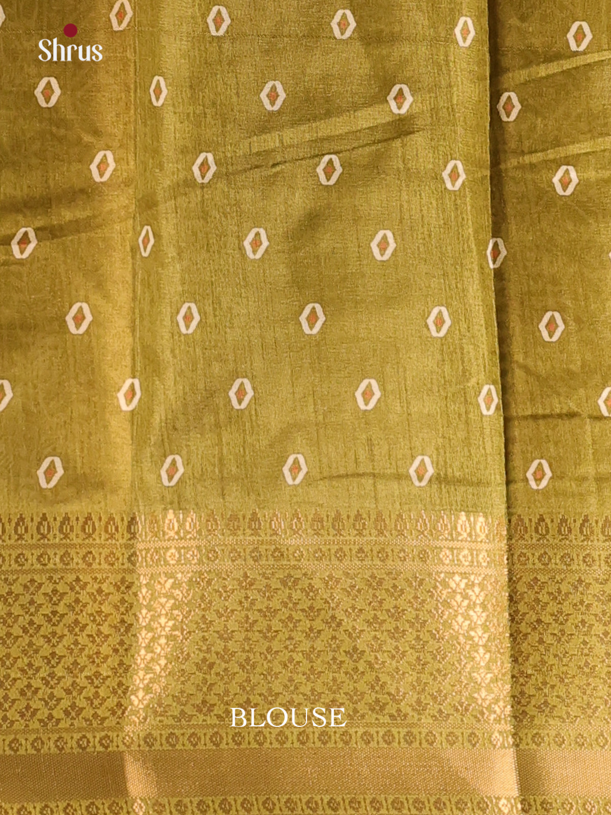 Green - Semi Crepe Saree - Shop on Shrus.com