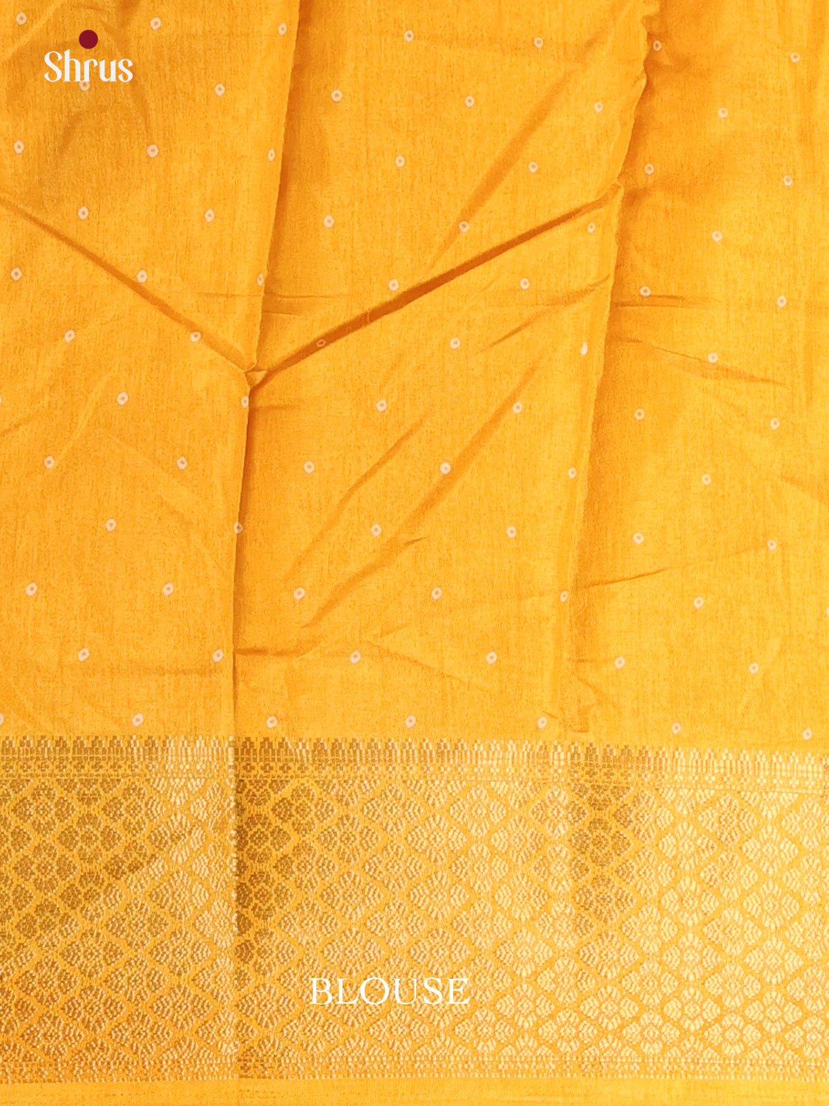 Mustard - Semi Crepe Saree - Shop on Shrus.com