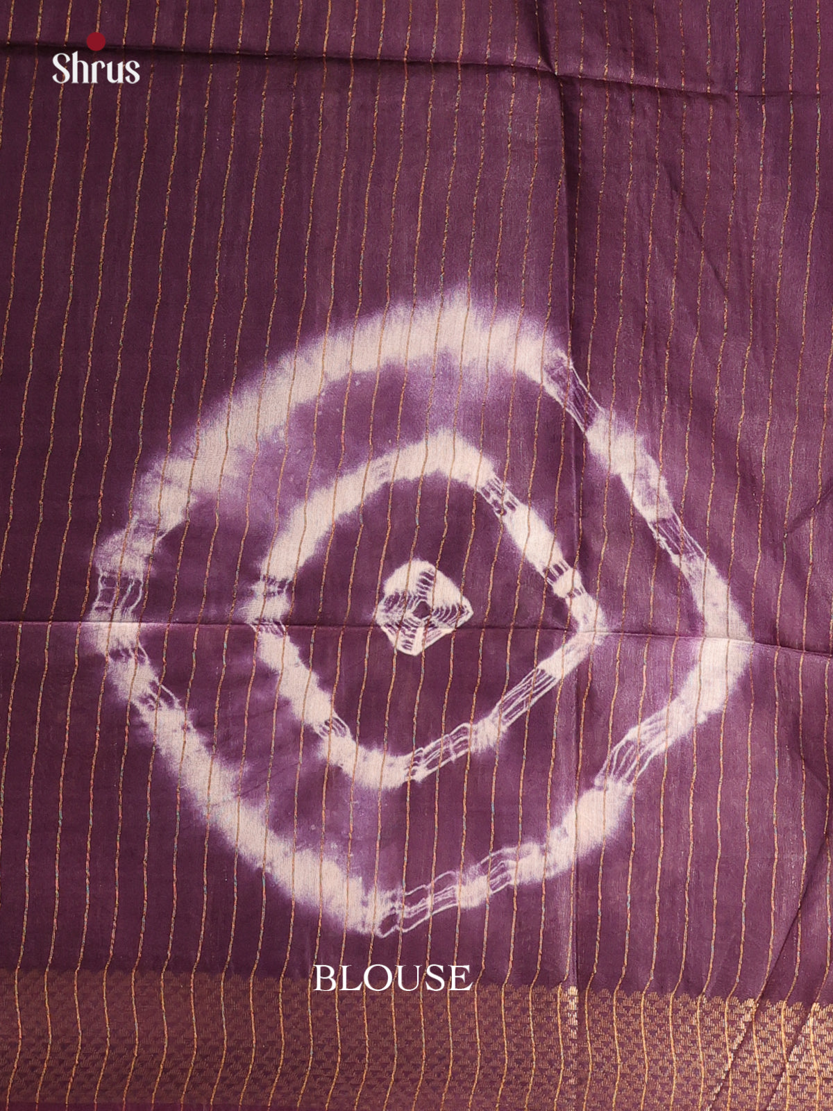 Purple(Single Tone) - Shibori Saree - Shop on Shrus.com