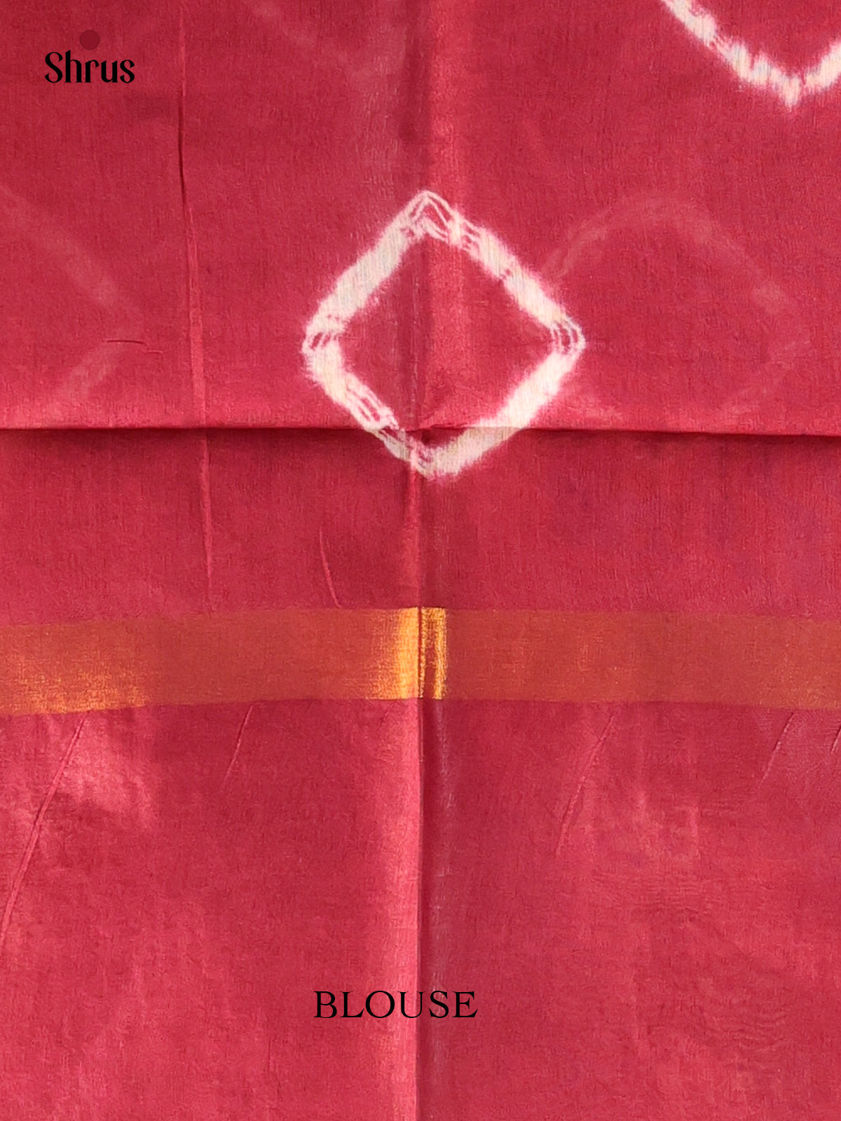 Cream & Maroon - Shibori Saree - Shop on Shrus.com