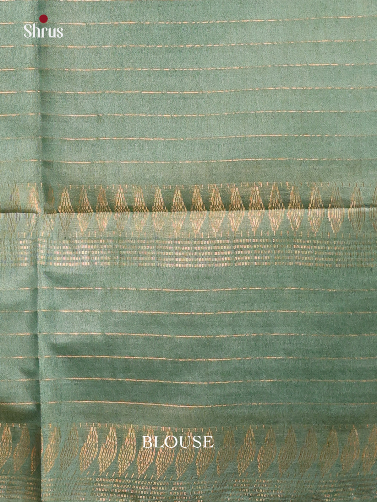 Green & Grey Green- Shibori Saree - Shop on Shrus.com
