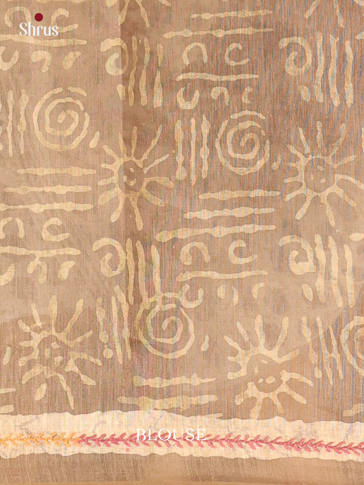 Grey - Semi Kantha Saree - Shop on Shrus.com