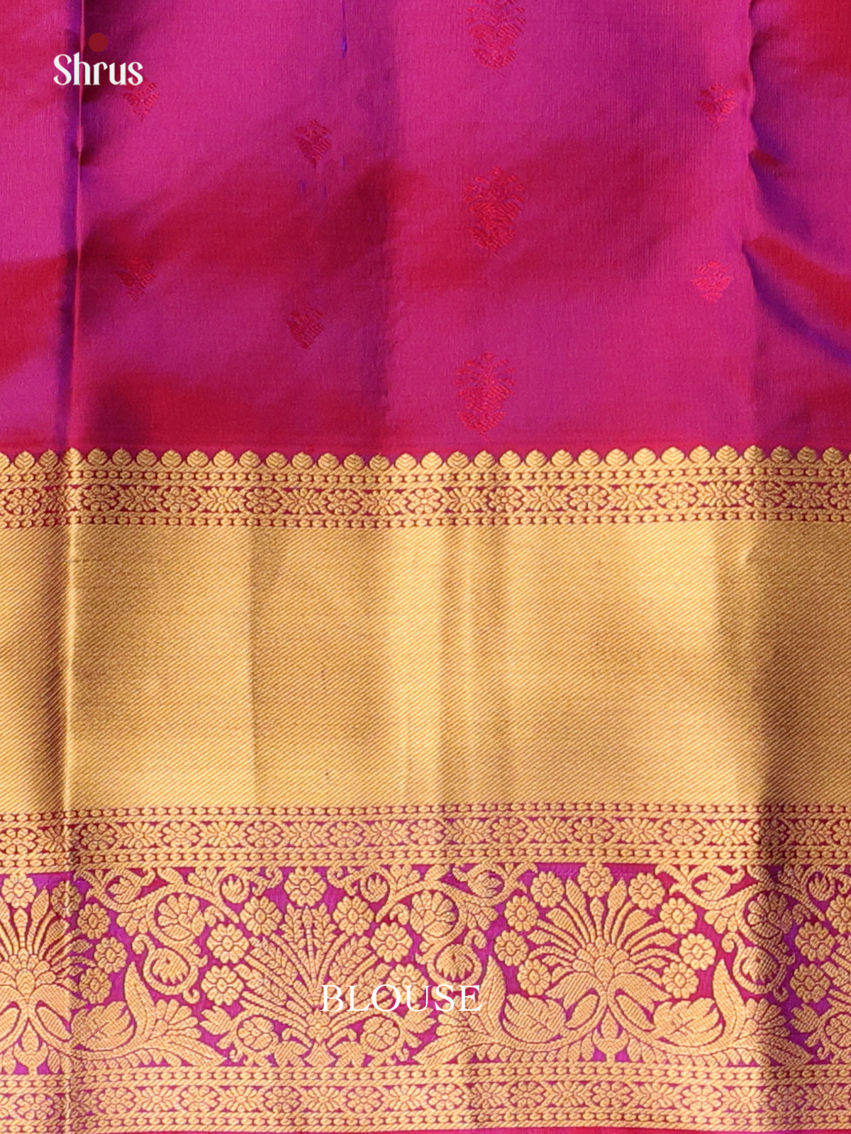 Green & Purple - Kanchipuram silk Saree - Shop on Shrus.com