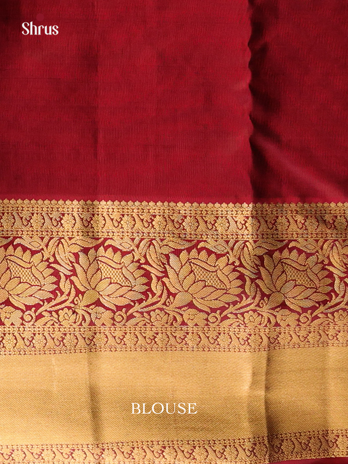 Green & Maroon - Kanchipuram silk Saree - Shop on Shrus.com
