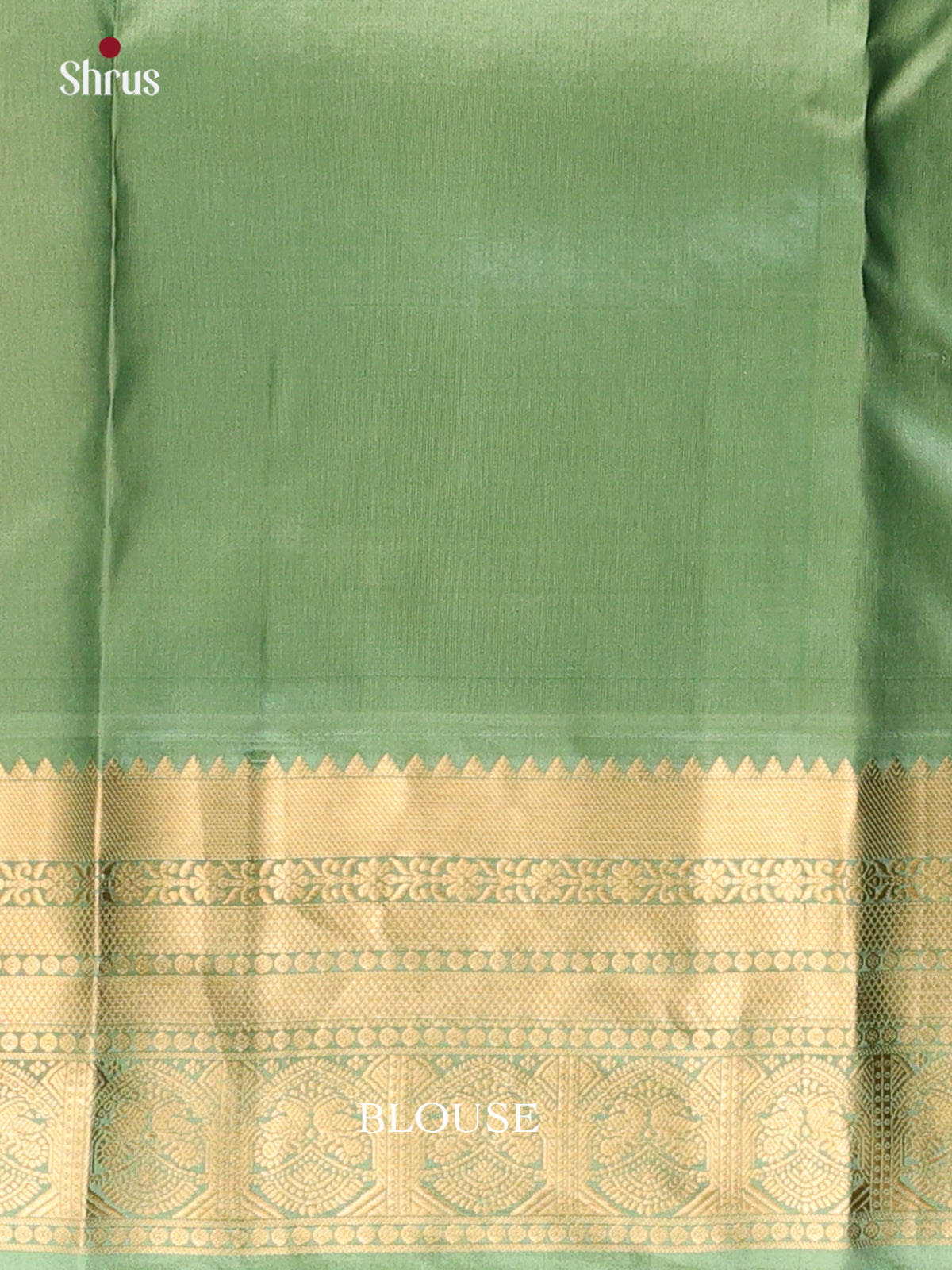 Light Red & Green - Kanchipuram silk Saree - Shop on Shrus.com