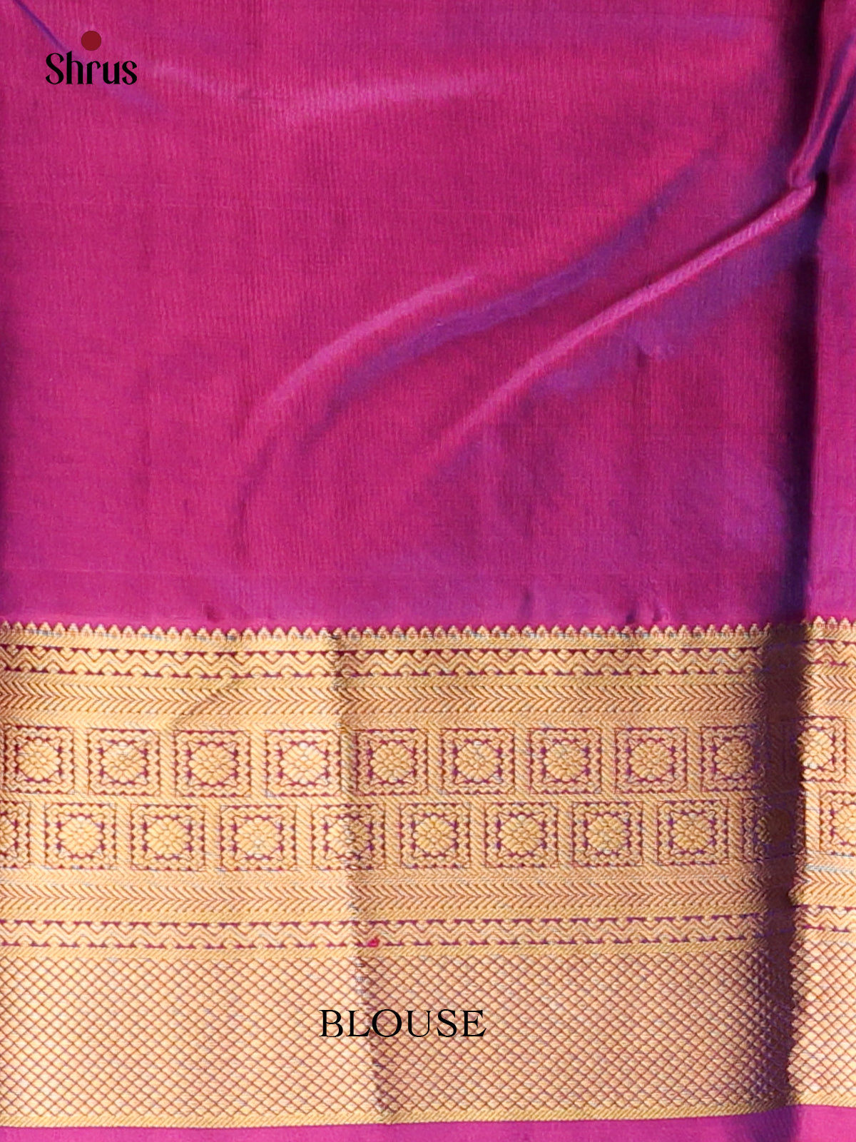 Peacock Blue & Purple - Kanchipuram silk Saree - Shop on Shrus.com