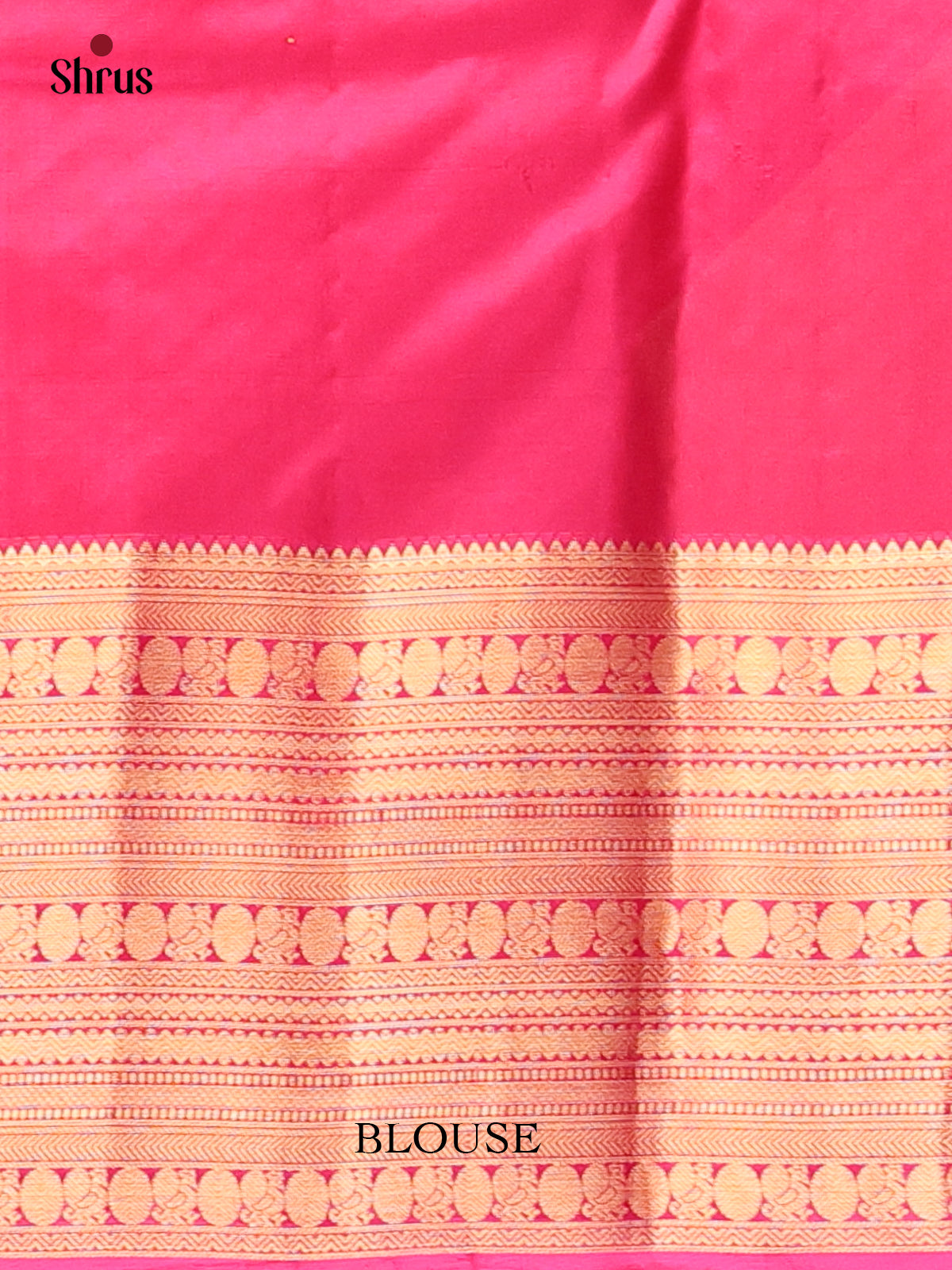 Orange & Pink - Kanchipuram silk Saree - Shop on Shrus.com