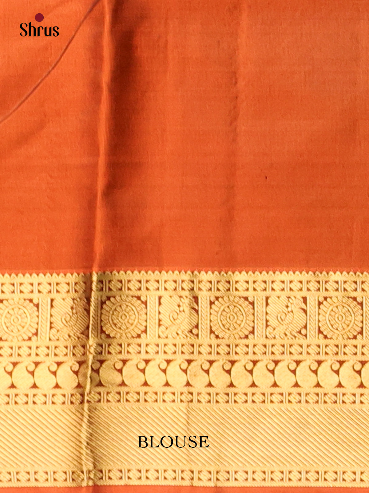 Wine & Brick - Kanchipuram silk Saree - Shop on Shrus.com