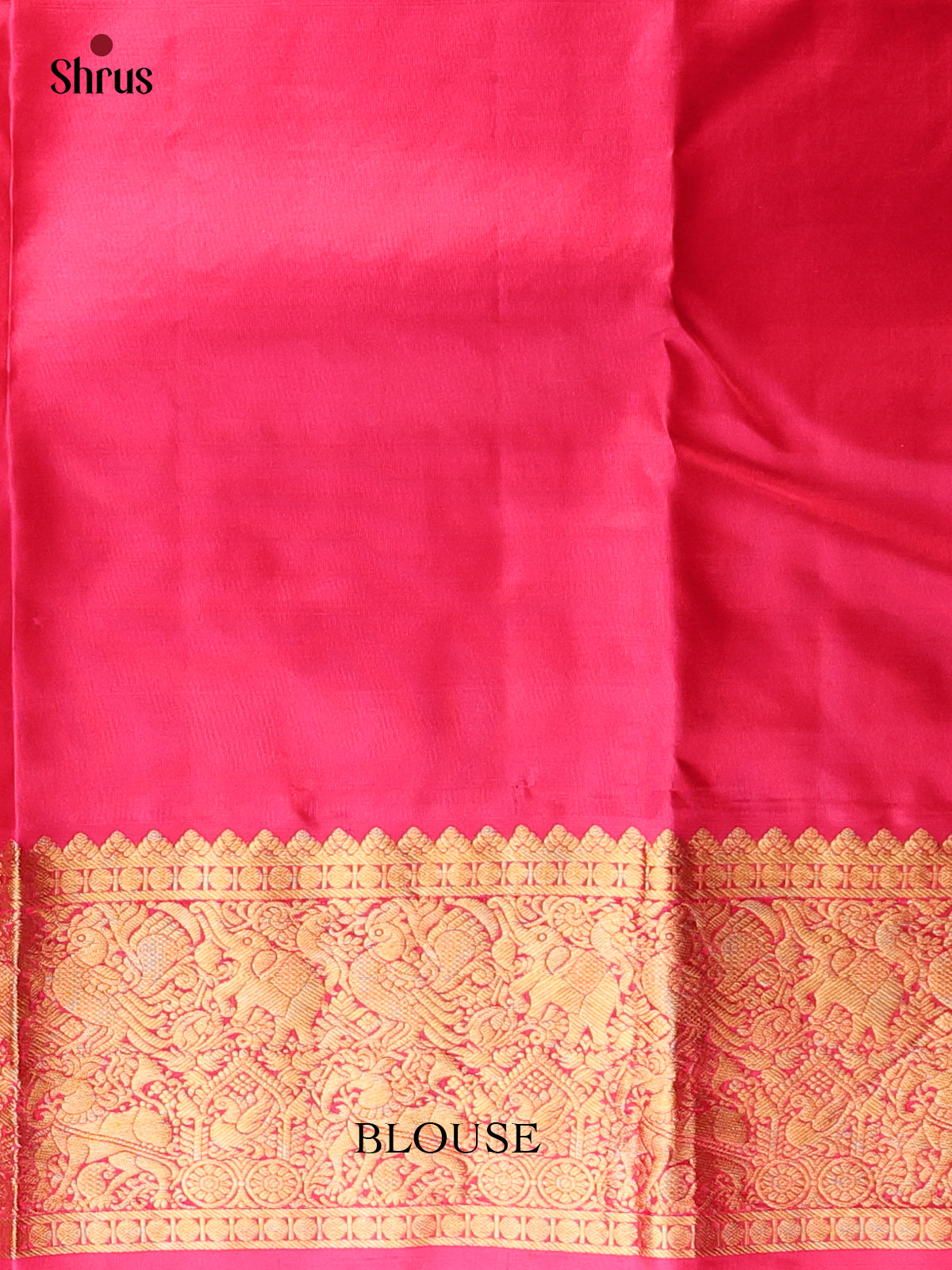 Dark Purple & Pink - Kanchipuram silk Saree - Shop on Shrus.com