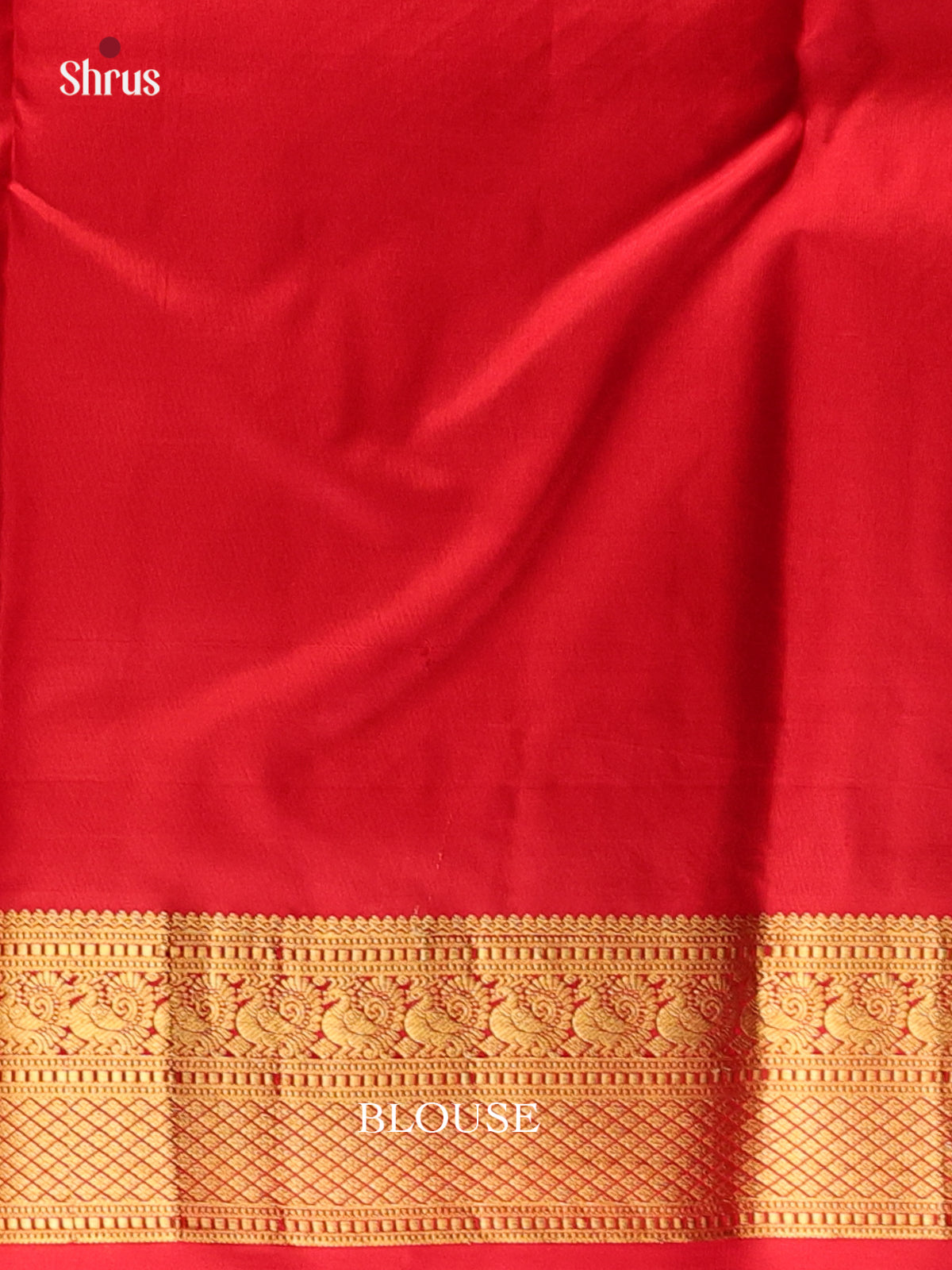 Green & Red - Kanchipuram silk Saree - Shop on Shrus.com