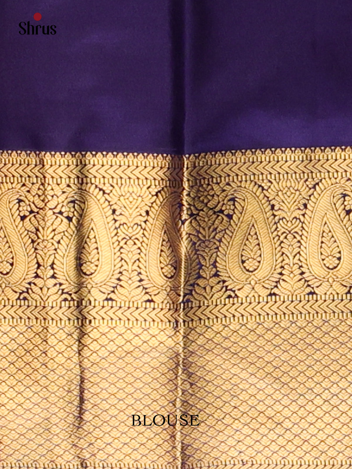 Enchanting Teal and Violet Kanchipuram Silk Saree with Beautiful Zari Buttas-2