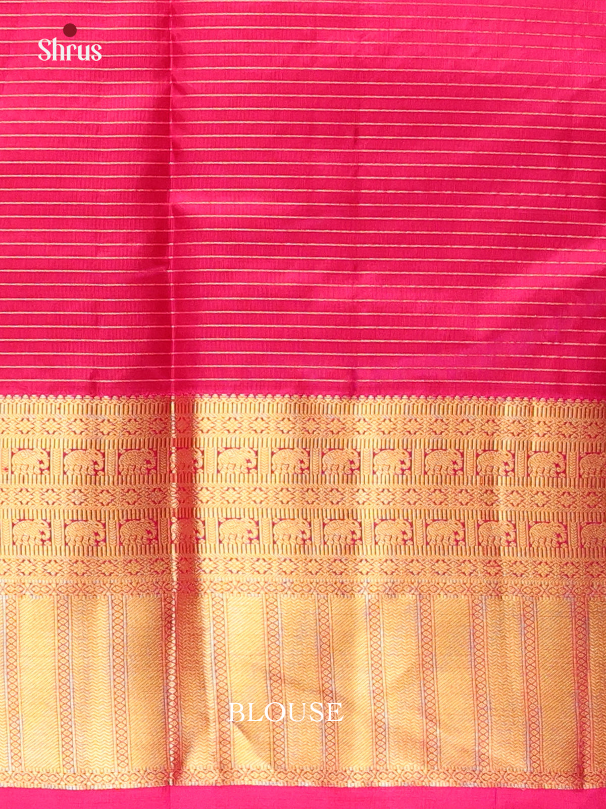 Pink(Single Tone) - Kanchipuram silk Saree - Shop on Shrus.com