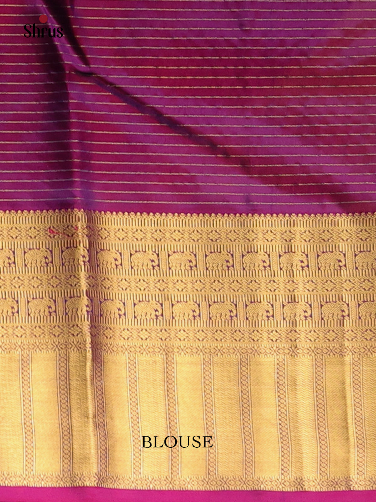 Green & Purple - Kanchipuram silk Saree - Shop on Shrus.com