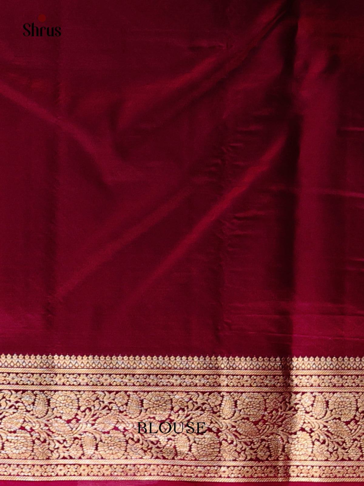 Wine - Kanchipuram silk Saree - Shop on Shrus.com