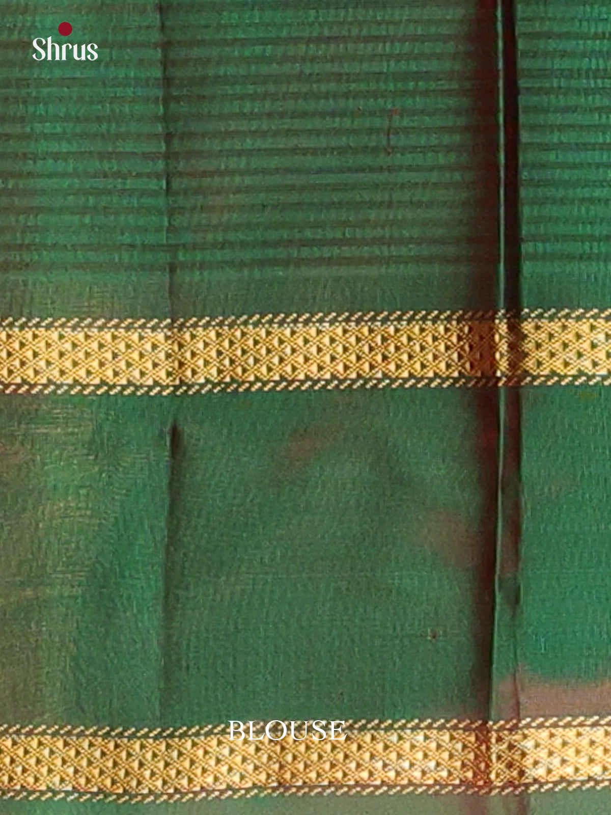 Burgundy & Green - Kanchipuram silk Saree - Shop on Shrus.com