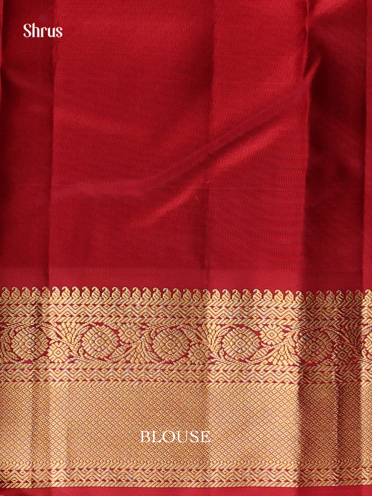 Mustard & Maroon - Kanchipuram silk Saree - Shop on Shrus.com