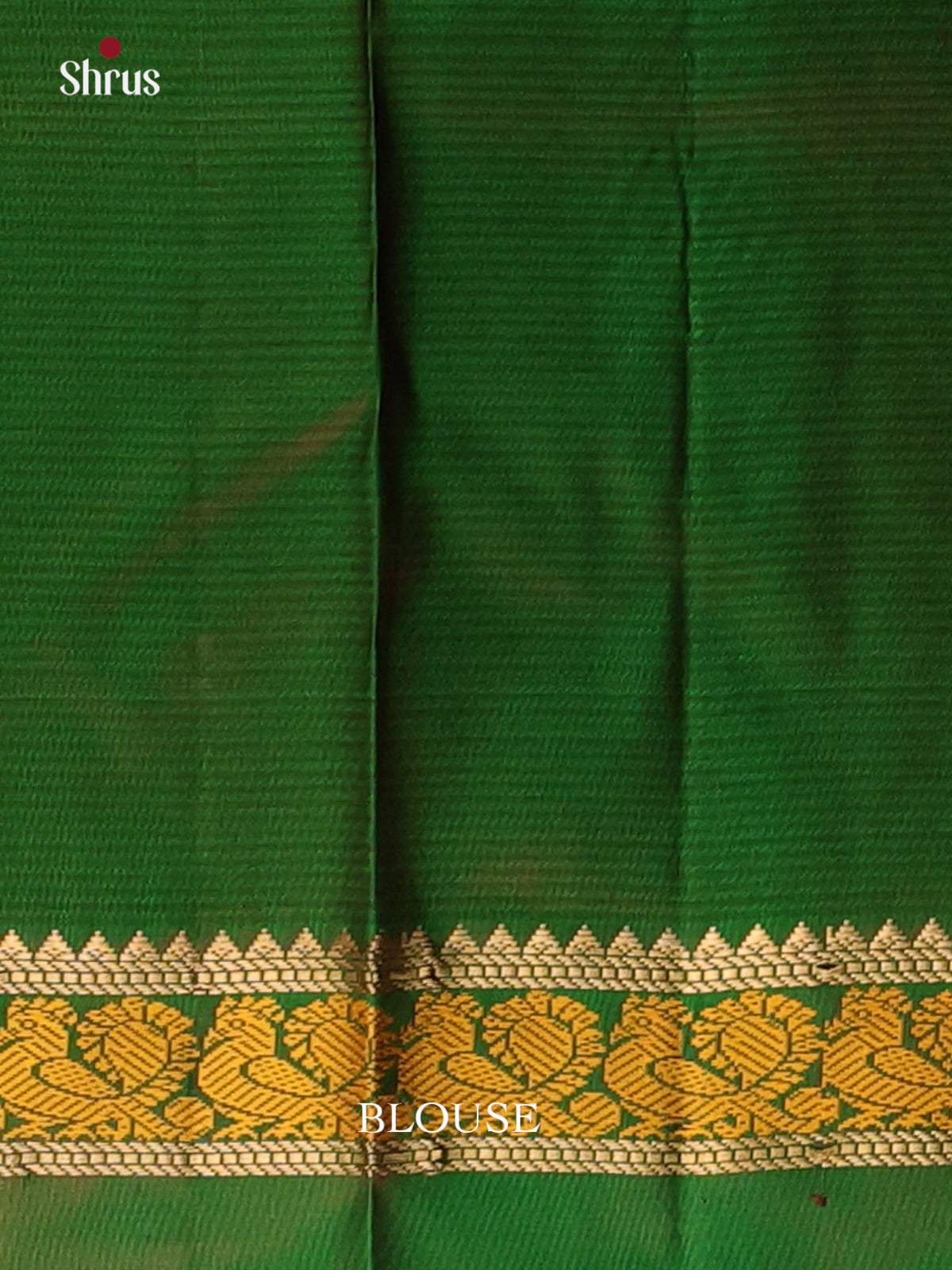Maroon & Green - Kanchipuram silk Saree - Shop on Shrus.com