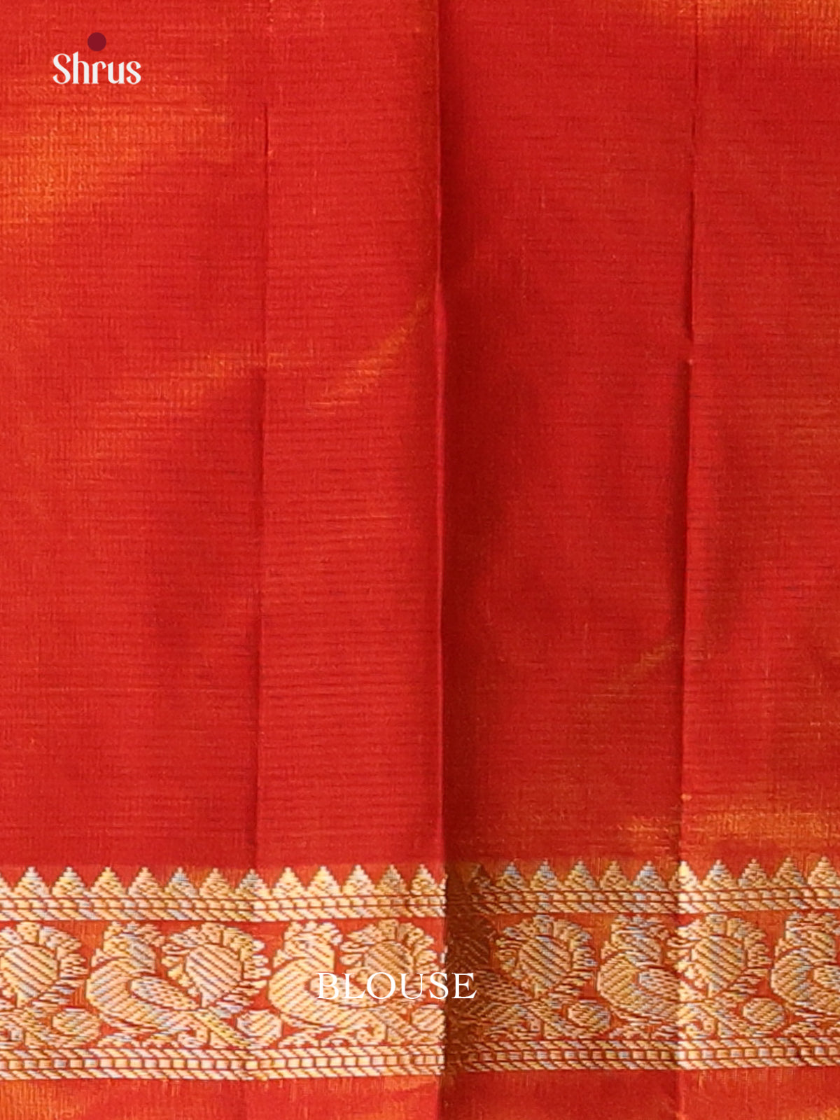 Yellow & Orange - Kanchipuram silk Saree - Shop on Shrus.com