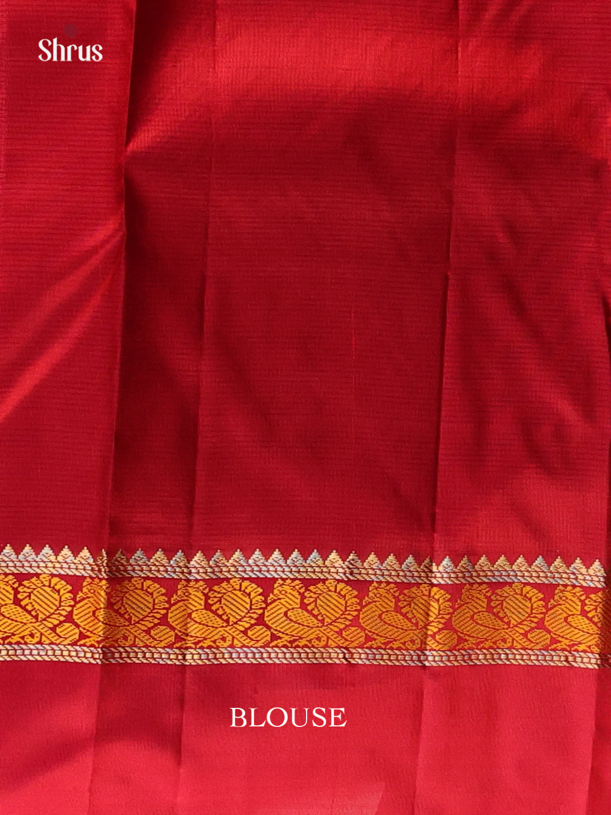 Orange & Maroon - Kanchipuram silk Saree - Shop on Shrus.com